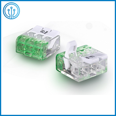 L'UL CQC a approuvé les 2 connecteurs transparents P04-2P de fil de poussée de contrat de Polonais pour des boîtes de jonction