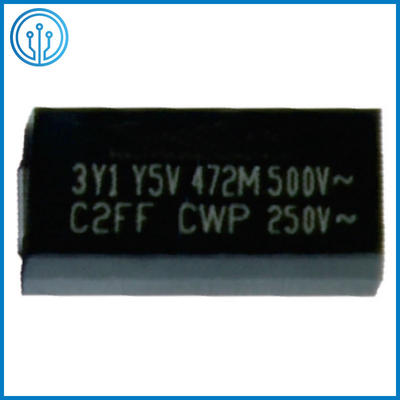 encapsulation en plastique Chip Safety Capacitor 500VAC 10-4700pF Y5P Y5U Y5V de 11.4x6.0mm