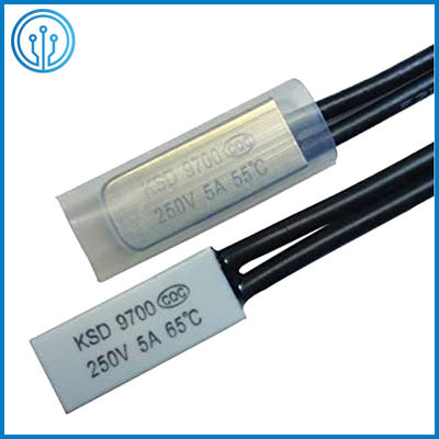 Contrôle de température bimétallique bimétallique en plastique de thermostat du commutateur AC125V de la température KSD9700