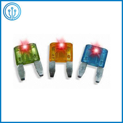 La lame automatique multi de la couleur PA66 d'indicateur d'OIN 8820 LED fond Tan Mini fusible de voiture de 30 ampères